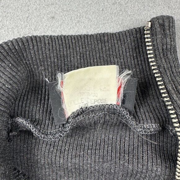 Morgan De Toi Ribbed High Neck Sweater Women’s Small‎ Black Long Sleeve Zippered - Picture 16 of 16
